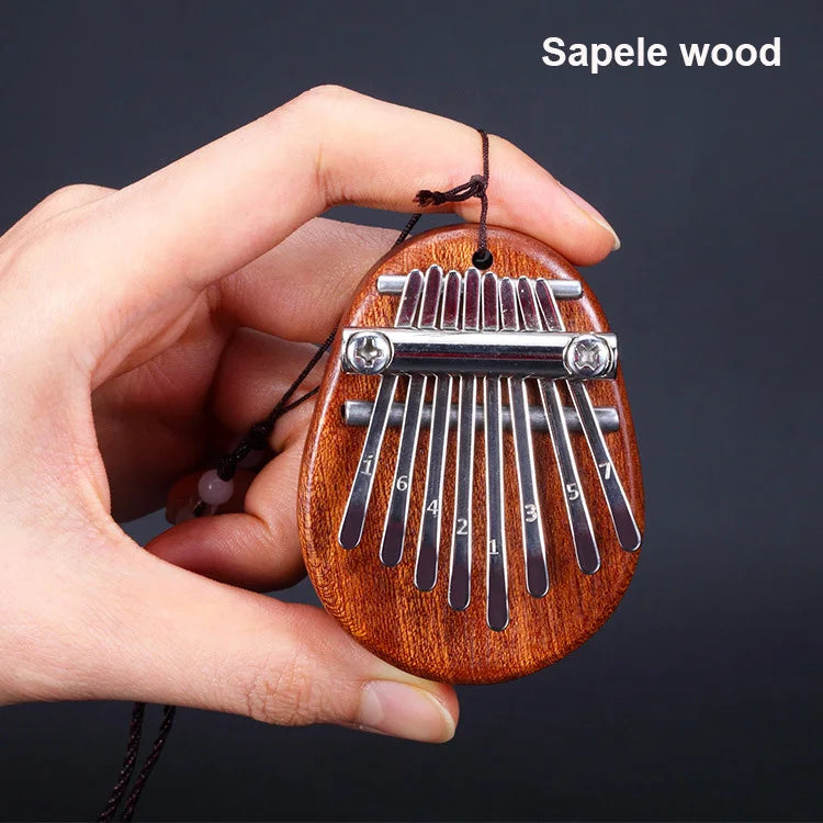 Hluru 8 Keys Mini Kalimba Transparent Crystal Kalimba Acrylic Thumb Piano Acoustic Finger Piano Portable Music Instrument ﻿ ﻿