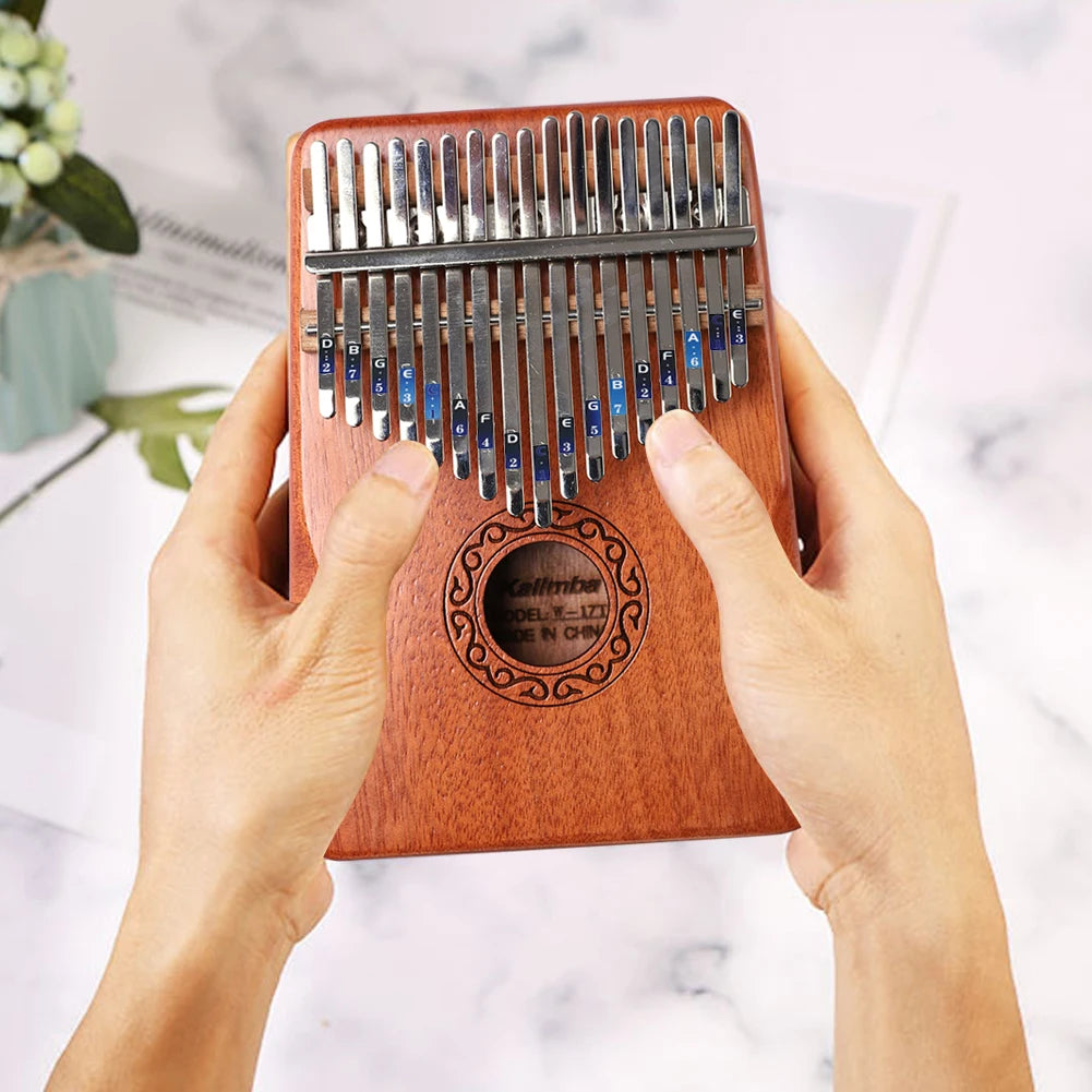 2x 17 Keys Kalimba Scale Sticker Thumb Key Note Sticker Musical Instrument Parts Learner Musical Instrument Kit