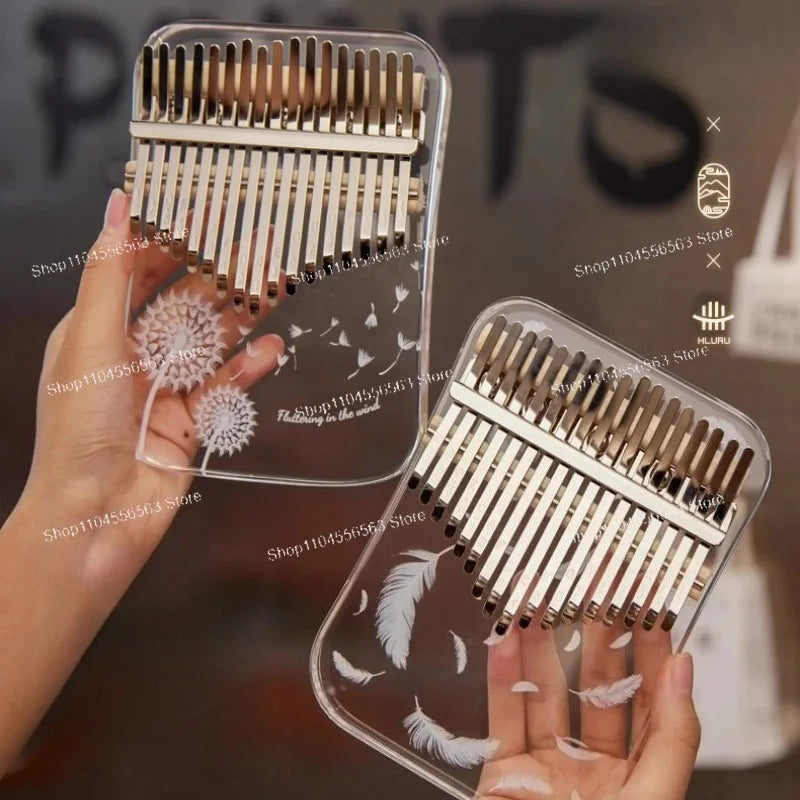Crystal Kalimba Finger Piano - High-Appearance Easy-to-Learn Thumb Piano for Girls & Kids