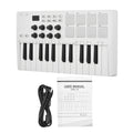 M-VAVE SMK-25 MIDI Keyboard Controller 25-Key 8 RGB Backlit Drum Pads Beats Maker Music Keyboard Strike Pad for Music Production