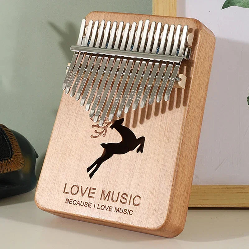 17 Keys Kalimba Beech Thumb Piano High Quality Wood Musical Instruments Gifts For Kids Creative Music Box With Learning Books