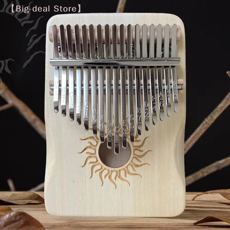 【M】17 Key Kalimba Wood 17 Keys Thumb Piano Portable Finger Piano For Beginner Mbira Gift For Kids Adults