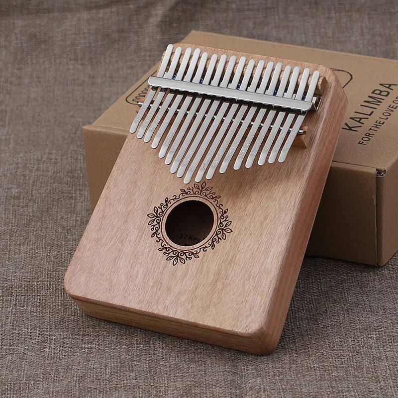 17 Keys Kalimba Beech Thumb Piano High Quality Wood Musical Instruments Gifts For Kids Creative Music Box With Learning Books