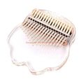 C4DE Clear Kalimba 17 Keys Thumb Piano Transparent Kalimba Musical Instrument for Kid