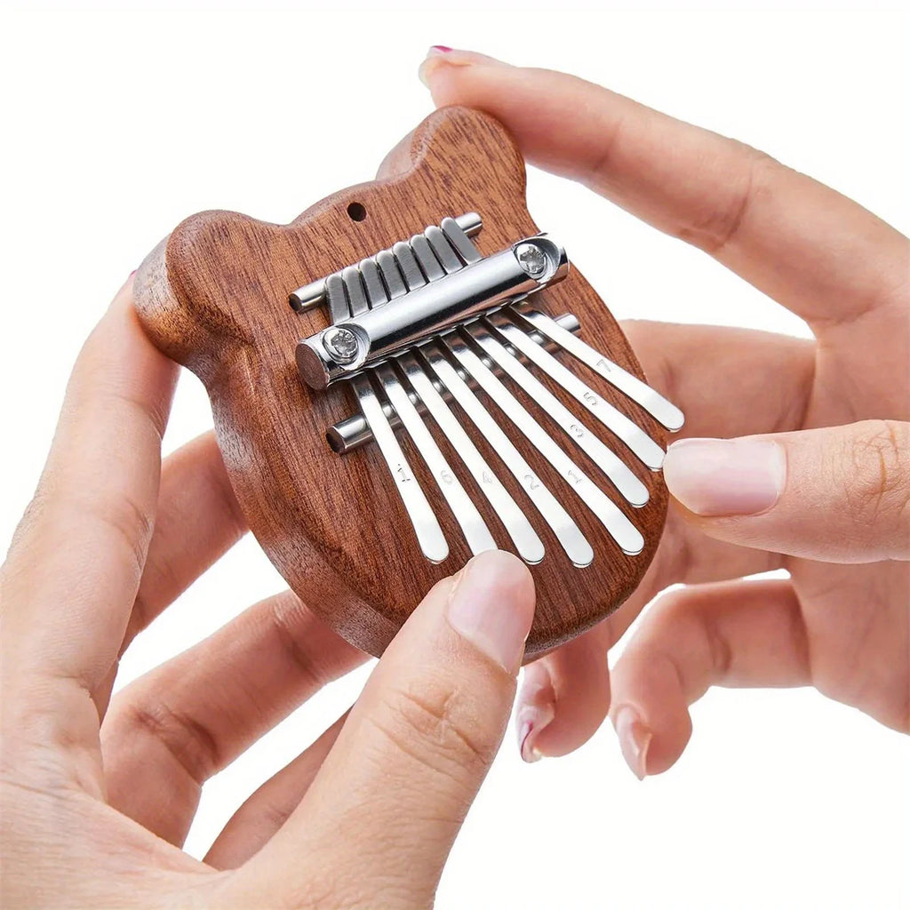 Mini Kalimba  8Key Portable – Beginner-Friendly Musical Toy for Kids& Music Enthusiasts - Perfect Exquisite Gift Set ﻿