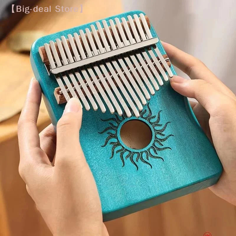 【M】17 Key Kalimba Wood 17 Keys Thumb Piano Portable Finger Piano For Beginner Mbira Gift For Kids Adults
