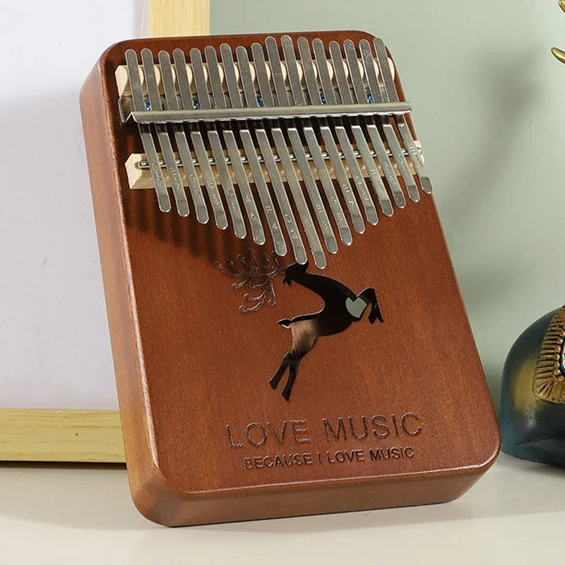 17 Keys Kalimba Beech Thumb Piano High Quality Wood Musical Instruments Gifts For Kids Creative Music Box With Learning Books