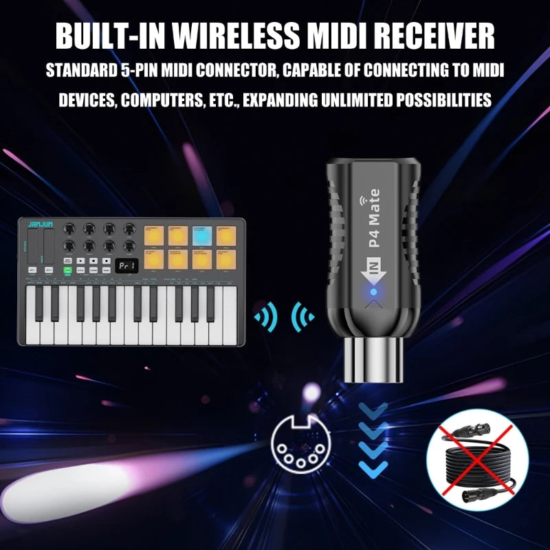 Professional 25 Portable MIDI Controller with Responsive Keys and Colorful Pad Plastic Texture for Various Devices 24BD