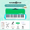 32-key melodica, student melodica, children melodica, beginner musical instrument, classroom instrument, melodica with blow-tube, melodica with mouthpiece, kids keyboard harmonica, school music supply, melodica for kids Australia - Green - Size 32