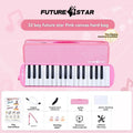 32-key melodica, student melodica, children melodica, beginner musical instrument, classroom instrument, melodica with blow-tube, melodica with mouthpiece, kids keyboard harmonica, school music supply, melodica for kids Australia - Pink - Size 32
