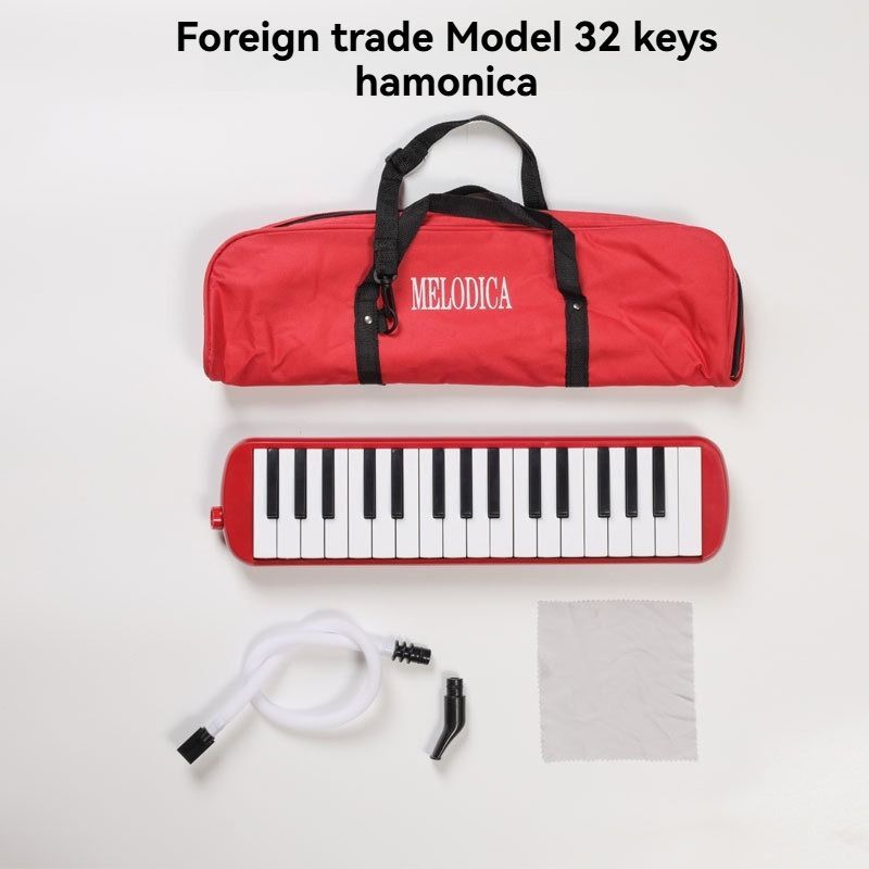 32-key melodica, 37-key melodica, student melodica, beginner melodica, musical instrument, music education, portable instrument, Australian students, classroom music - Black - Size 32