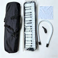 32-key melodica, 37-key melodica, student melodica, beginner melodica, musical instrument, music education, portable instrument, Australian students, classroom music - Black - Size 37