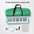 32-key melodica, 37-key melodica, student melodica, beginner melodica, musical instrument, music education, portable instrument, Australian students, classroom music - Green - Size 32