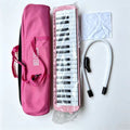 32-key melodica, 37-key melodica, student melodica, beginner melodica, musical instrument, music education, portable instrument, Australian students, classroom music - Pink - Size 37
