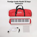 32-key melodica, 37-key melodica, student melodica, beginner melodica, musical instrument, music education, portable instrument, Australian students, classroom music - Red - Size 32