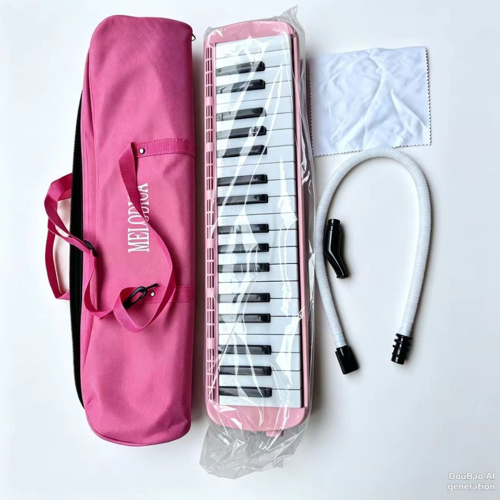 32-key melodica, 37-key melodica, student melodica, beginner melodica, musical instrument, music education, portable instrument, Australian students, classroom music - Red - Size 32