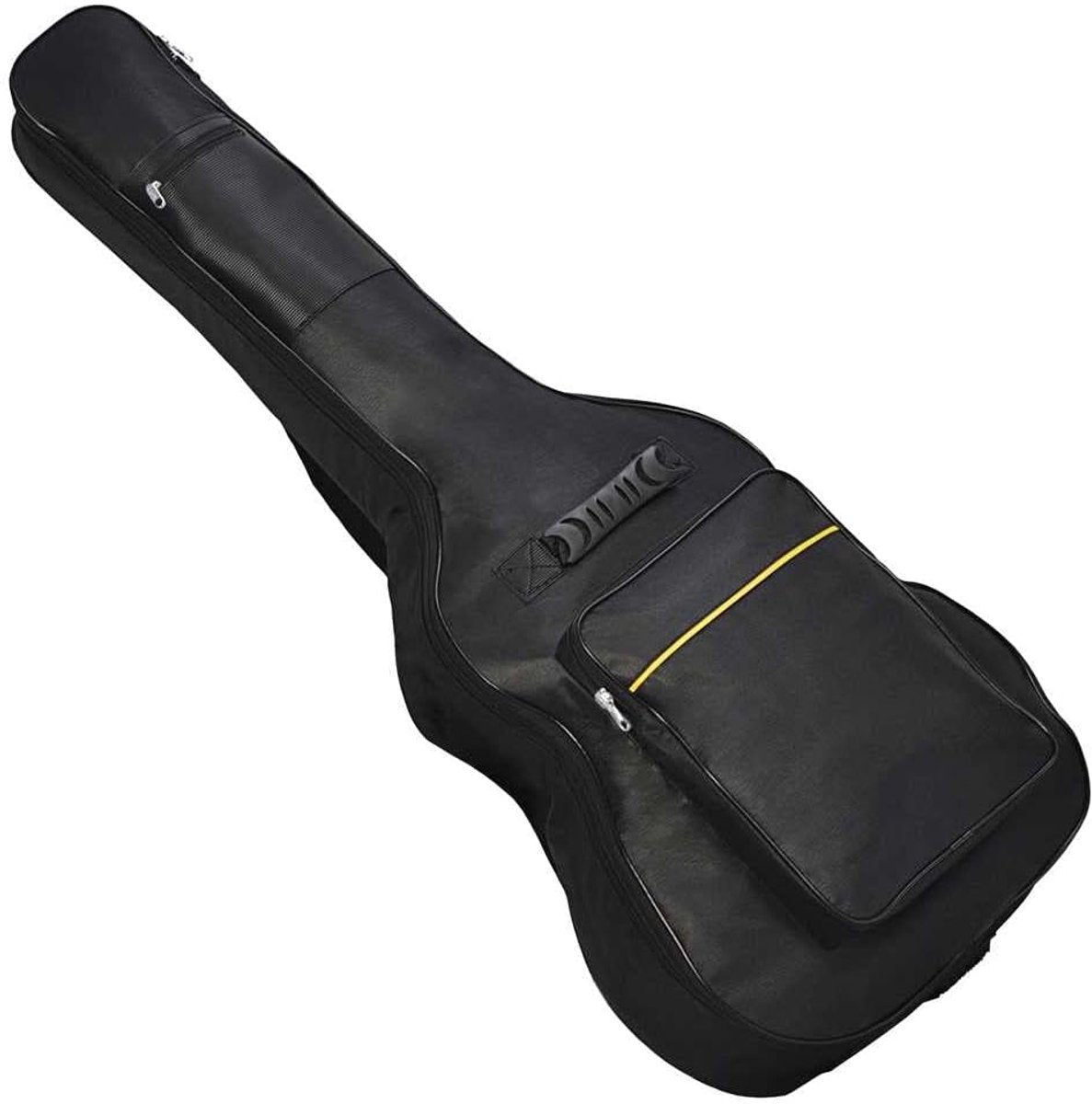 Classic guitar case - Acoustic guitar case - Backpack with exterior pocket and handles - Guitar backpack - Guitar case - Padded - Waterproof - For electric guitars - Black