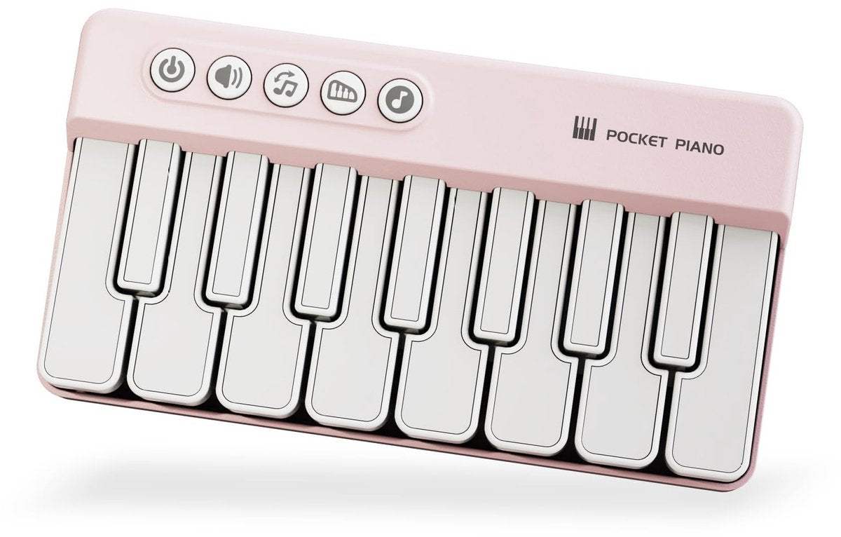 Mini Keyboard Piano - Piano for Kids - Toys for Children - Educational Toys - Portable Pocket Piano - Pink