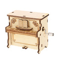 Worgeous 2-Piece Wooden Assembly Puzzle Craft Kit Desktop Musical Piano Model for Adults Teens