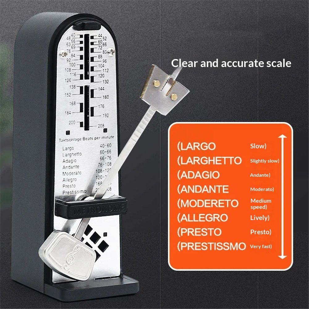 Mechanical Metronome Portable Mini Universal Metronome 11cm Height for Piano Guitar Violin Ukulele Chinese Zither Music Instrument