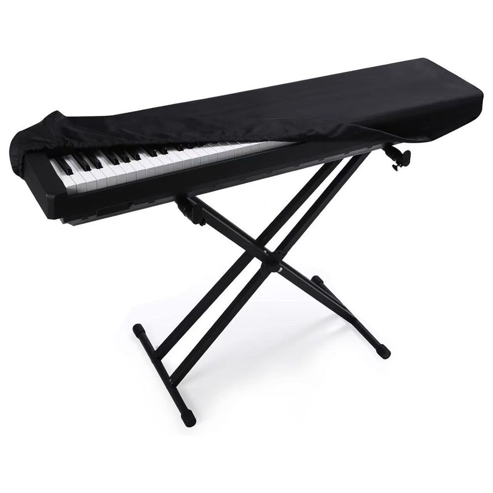 Piano Keyboard Dust Cover, 88 Keys Piano Music Keyboard Cover, Stretchy Electronic Keyboard Piano Cover with Elastic Cord Locking Clasp (88 Keys,only one protective cover)