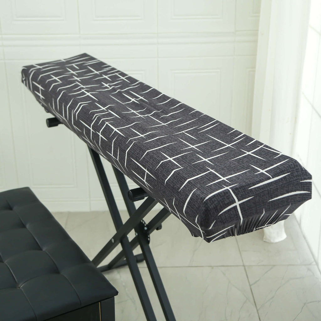 Piano Dust Cover Weighted Keyboard Small Keyboard Piano Covers Waterproof Locking Clasp Keep It From Dust and Dirt （Medium size piano case）