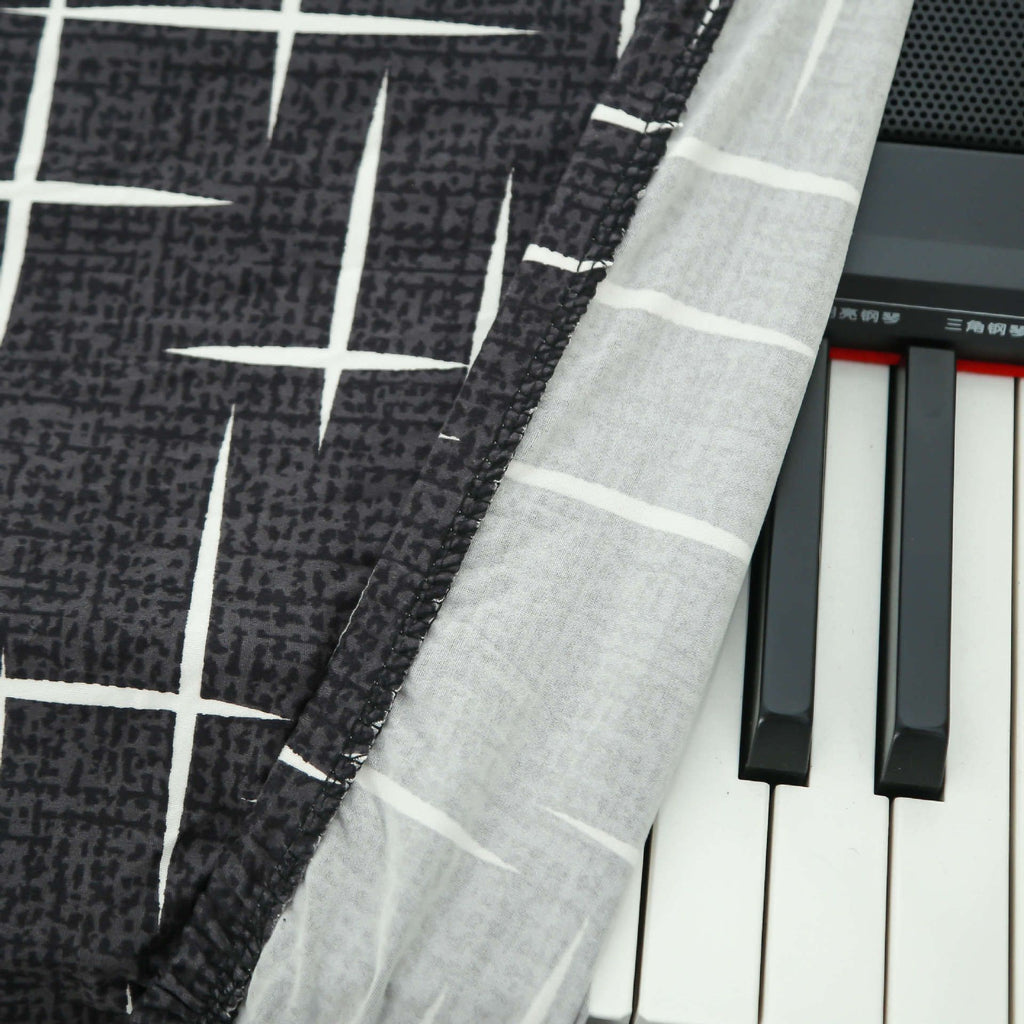 Piano Dust Cover Weighted Keyboard Small Keyboard Piano Covers Waterproof Locking Clasp Keep It From Dust and Dirt （Medium size piano case）