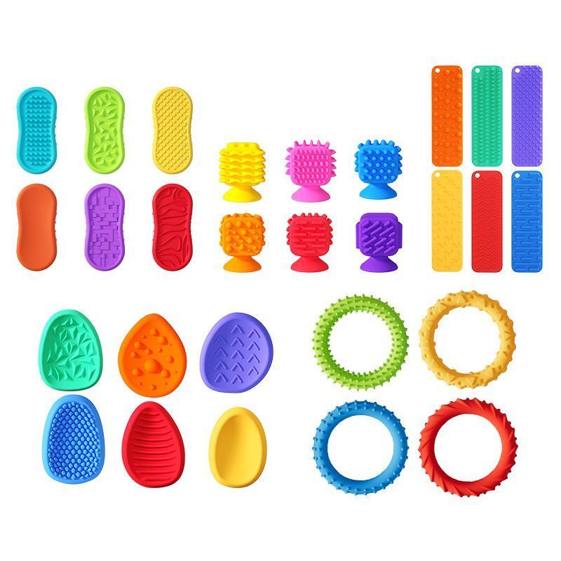 Musical Sensory Stone Toys - 8-piece Set