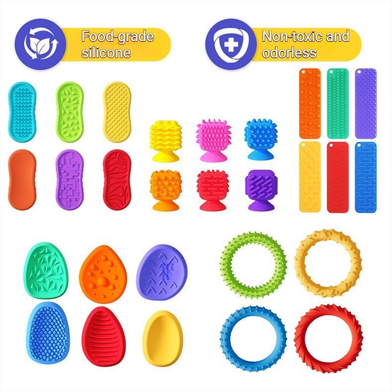 Musical Sensory Stone Toys - 8-piece Set