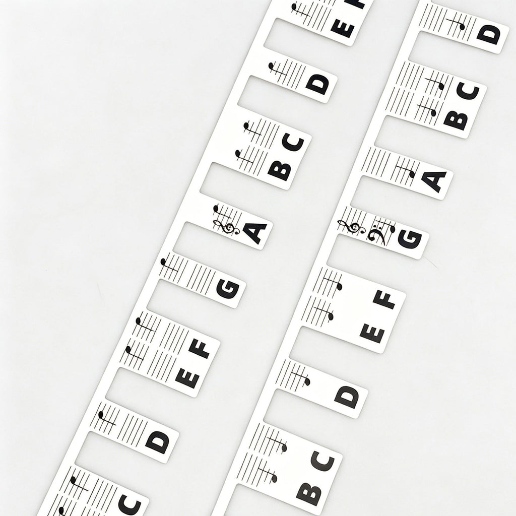 88 Keys Black Piano Note Strip 1pcs Keyboard Sticker