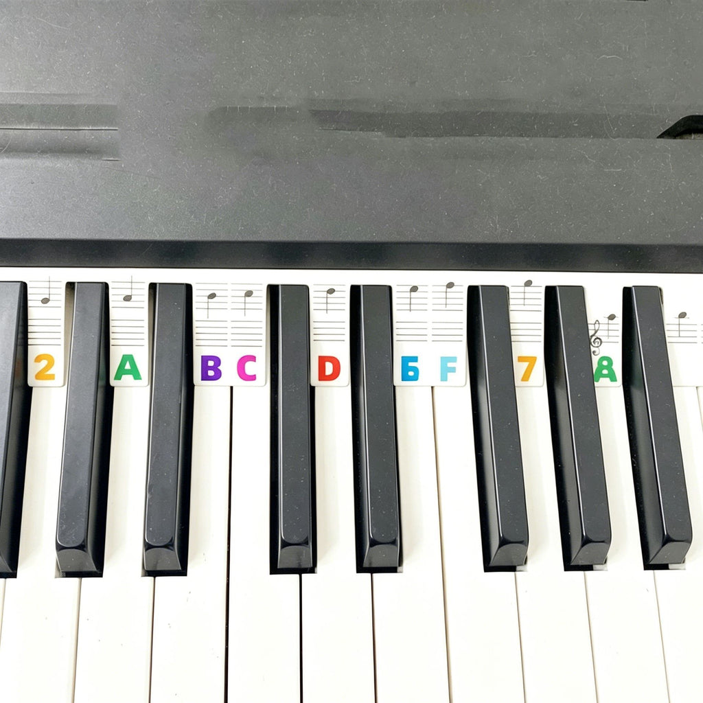 88 Keys Black Piano Note Strip 1pcs Keyboard Sticker