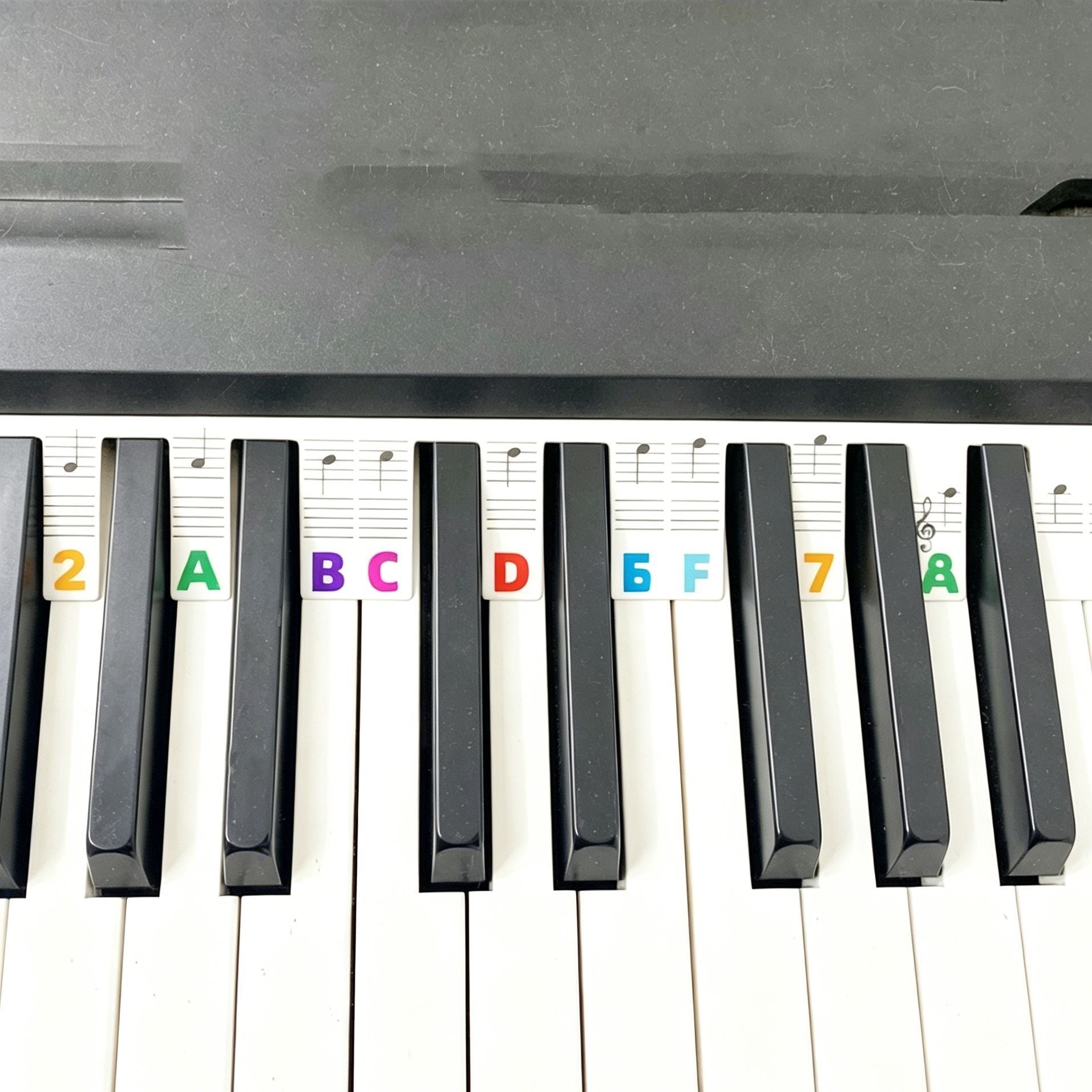 88 Keys Color Piano Note Strip 1pcs Keyboard Sticker