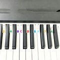 Black & Color Combo 2pcs 88 Key Piano Staff Note Strips