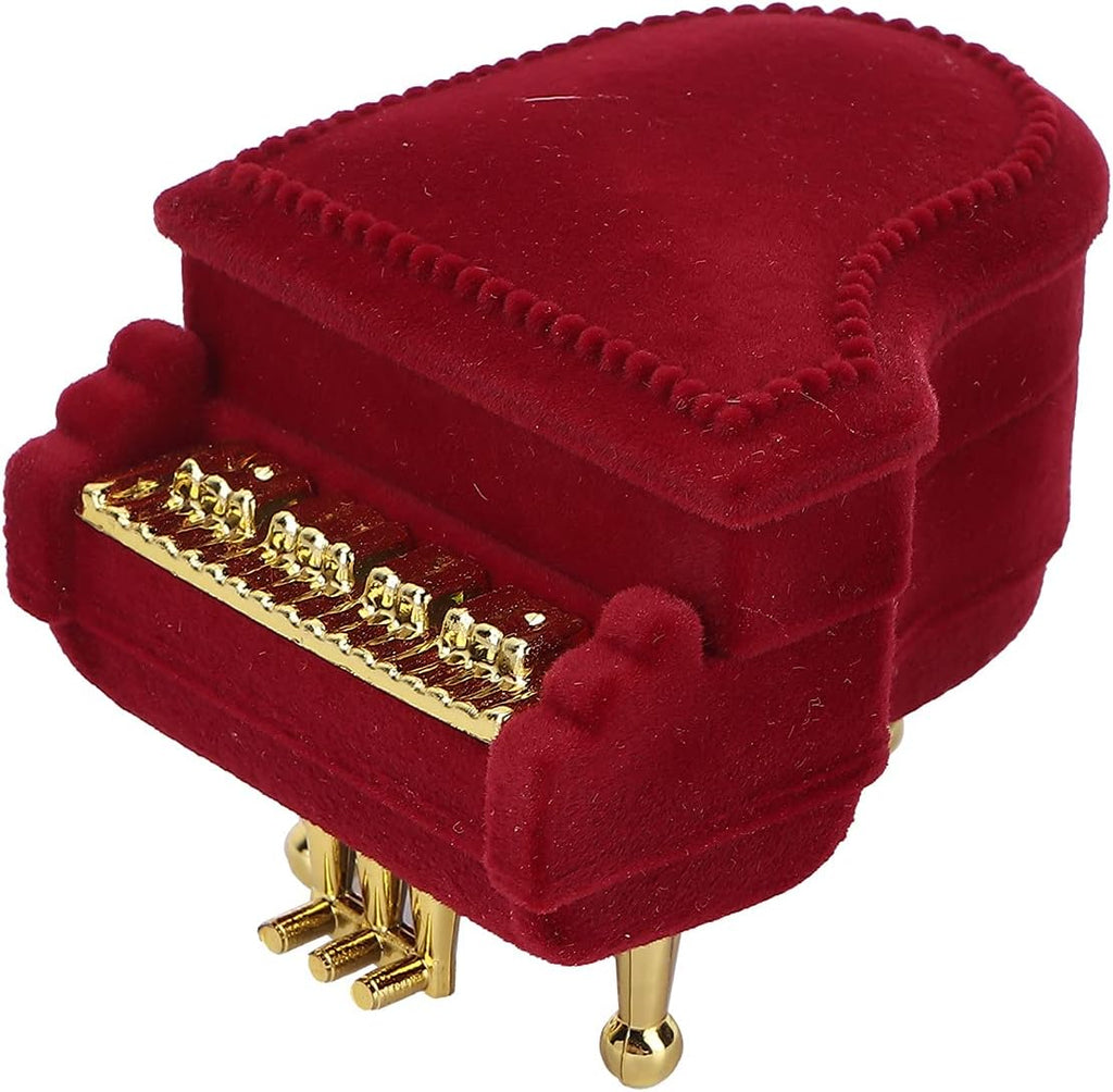 Jewelry Ring Box, Piano Shaped Wedding Box Gift Boxes for Earring Pendant Case
