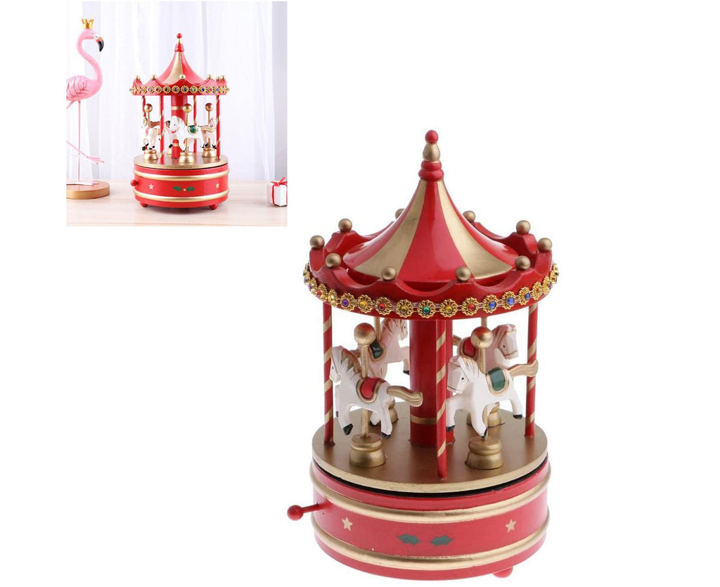 Carousel Music Box - Red Carousel Music Box