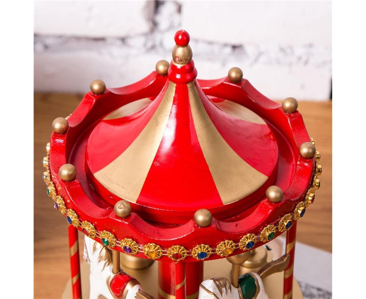 Carousel Music Box - Red Carousel Music Box