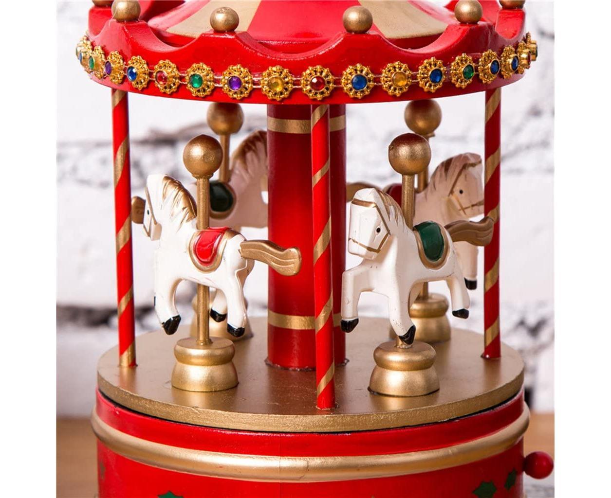 Carousel Music Box - Red Carousel Music Box