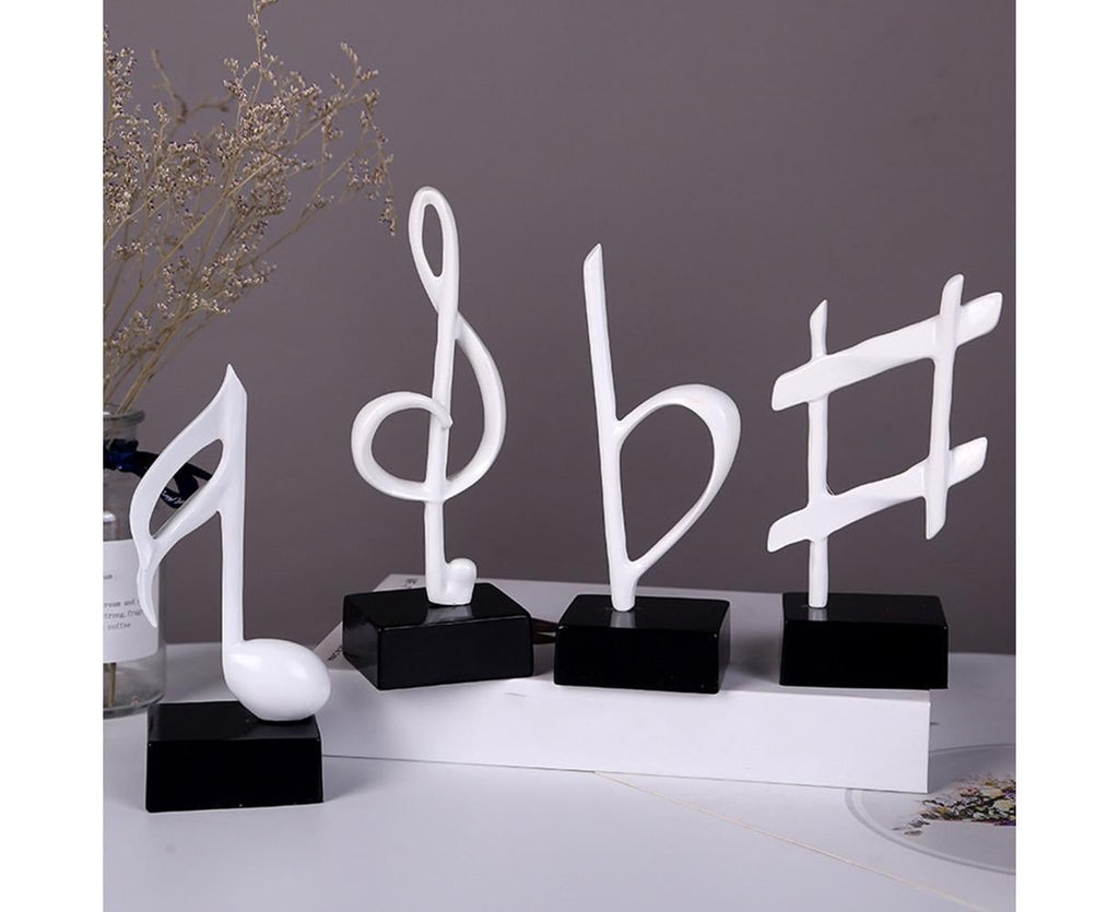 Mini Musical Note Music Present Home Living Room Piano Bedroom Desktop Decor-Silver D