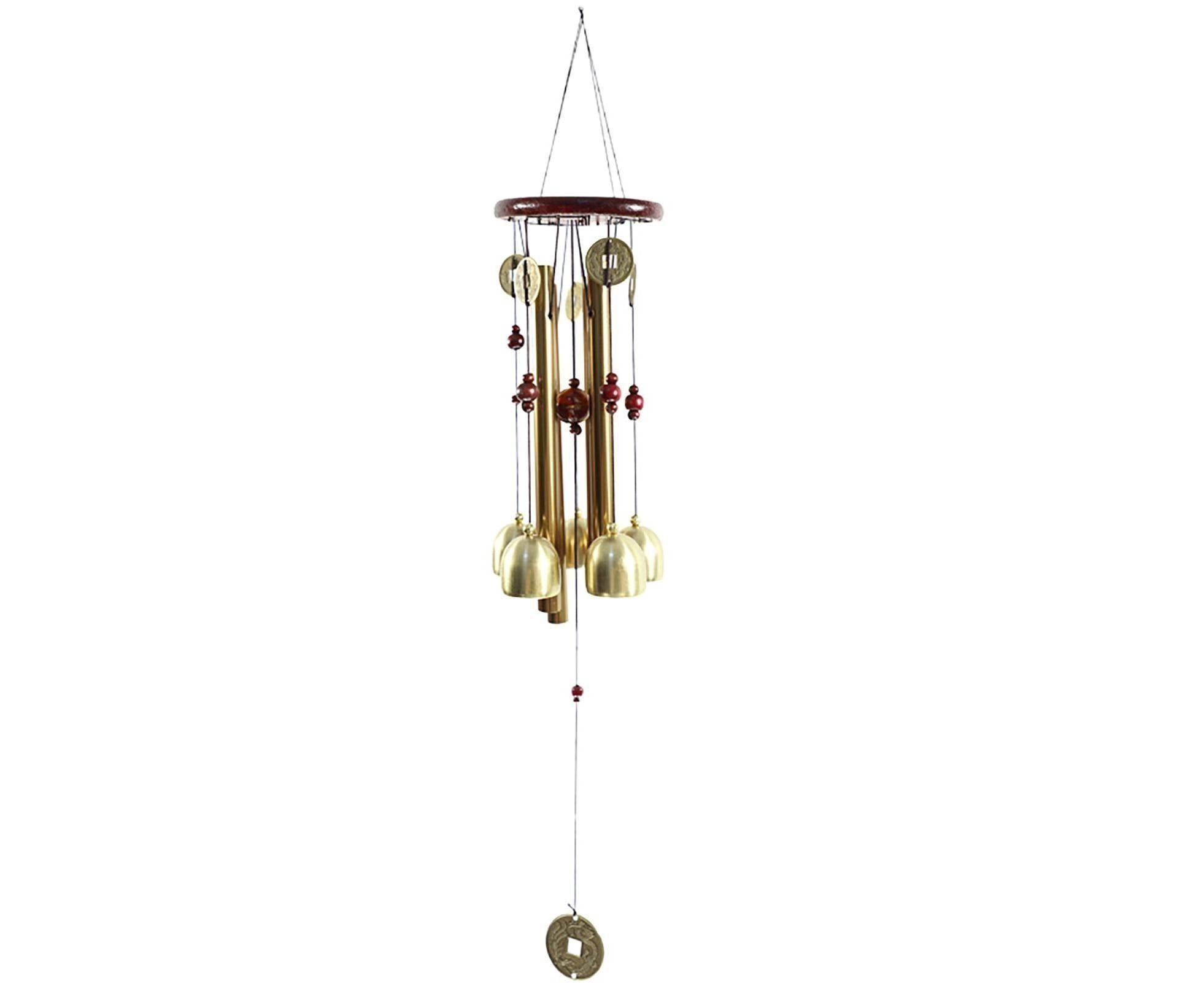 Wonderful Music Wind Chime with Copper Cash Anti-oxidation Metal Windchimes Bell for Garden- S