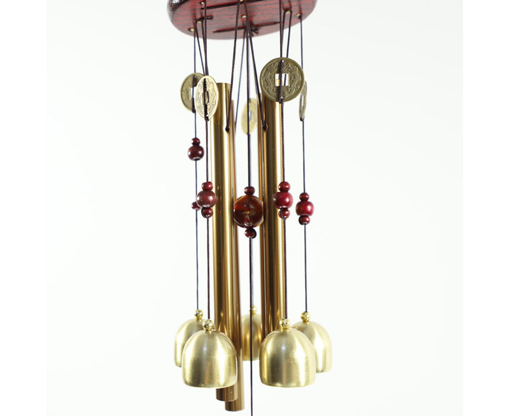 Wonderful Music Wind Chime with Copper Cash Anti-oxidation Metal Windchimes Bell for Garden- S