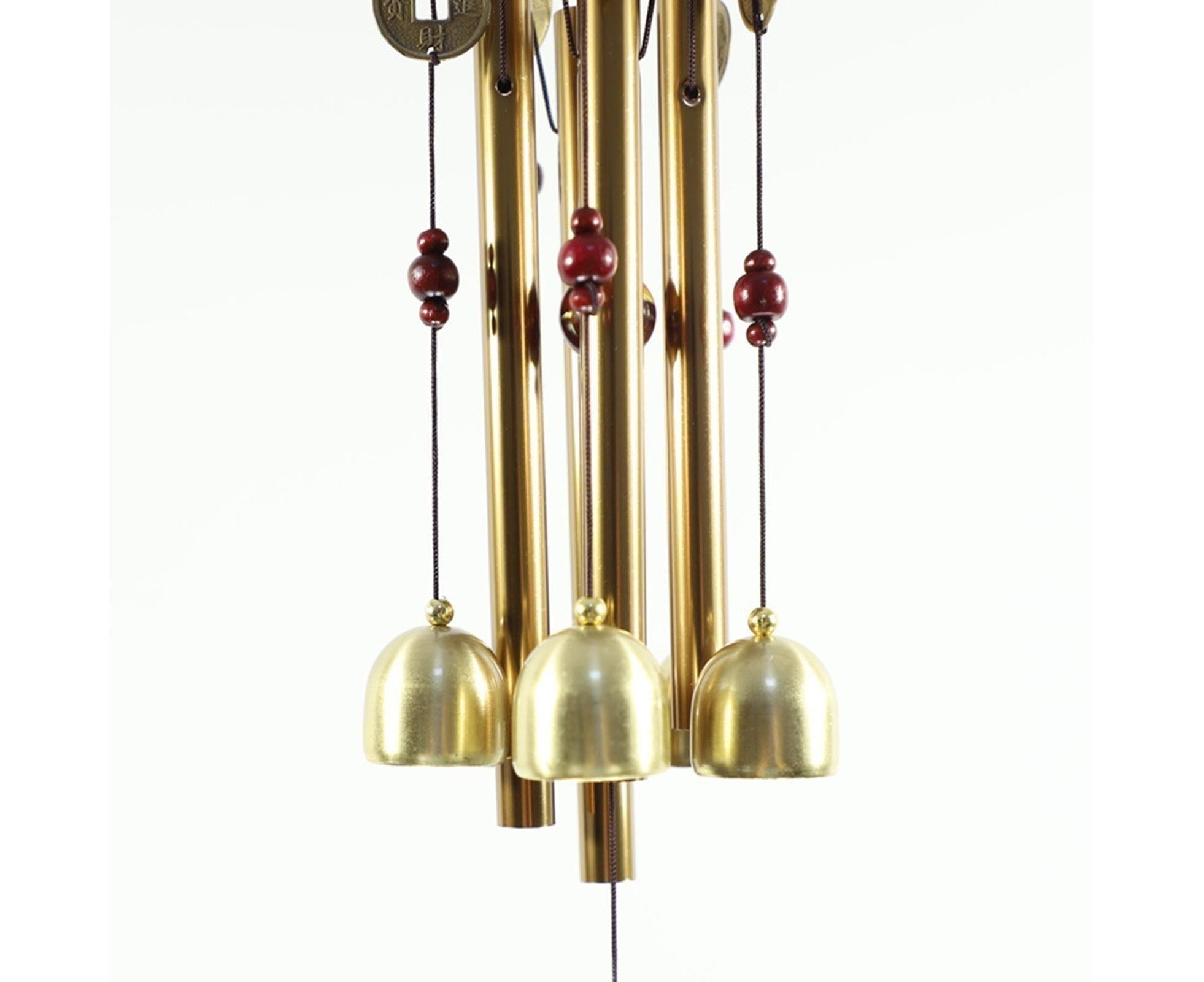 Wonderful Music Wind Chime with Copper Cash Anti-oxidation Metal Windchimes Bell for Garden- S