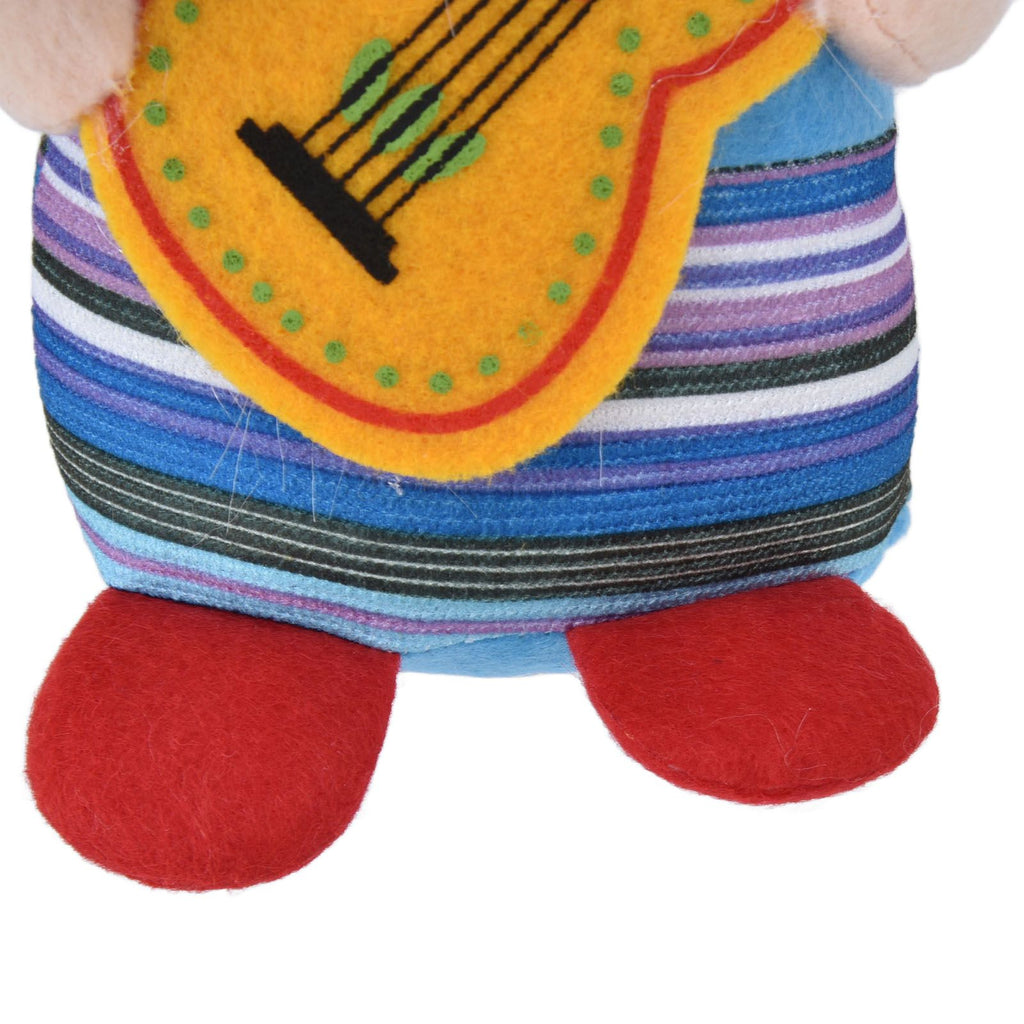 Dwarf Doll Cute Soft Lucky Prevent Fading Festival Gnomes with Musical Instruments for Halloween Props and Party Guitar Boy
