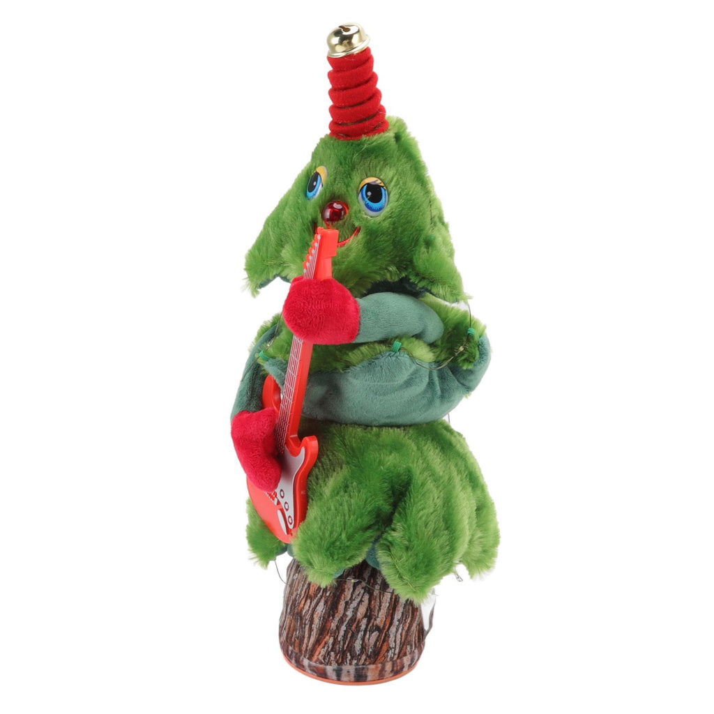 Singing Dancing Christmas Tree 8 Songs Electric Singing Xmas Tree for Christmas Tree Toys Guitar Stump Christmas Tree