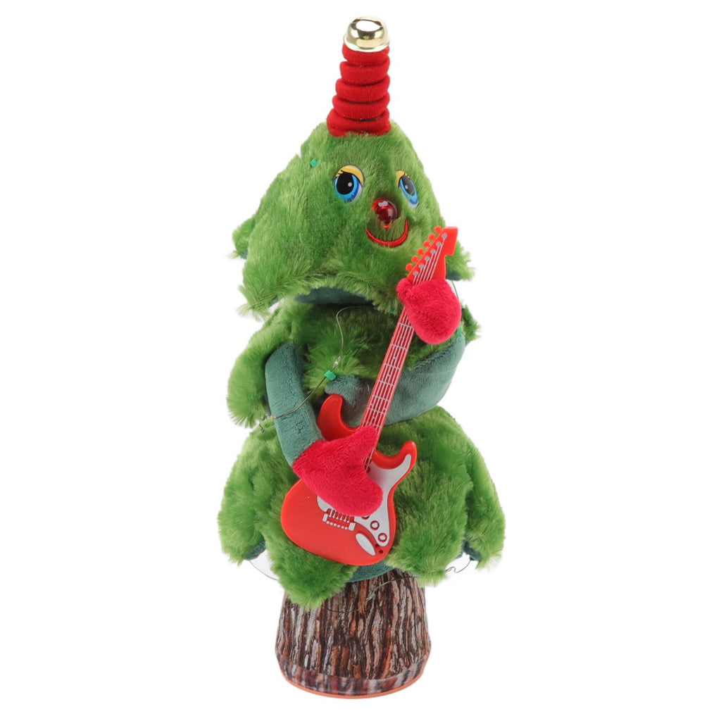 Singing Dancing Christmas Tree 8 Songs Electric Singing Xmas Tree for Christmas Tree Toys Guitar Stump Christmas Tree