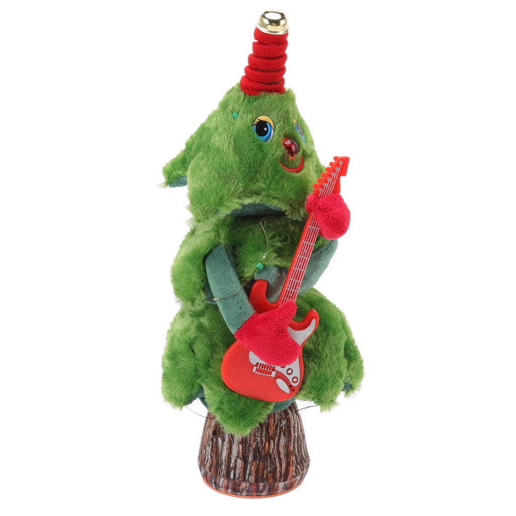 Singing Dancing Christmas Tree 8 Songs Electric Singing Xmas Tree for Christmas Tree Toys Guitar Stump Christmas Tree