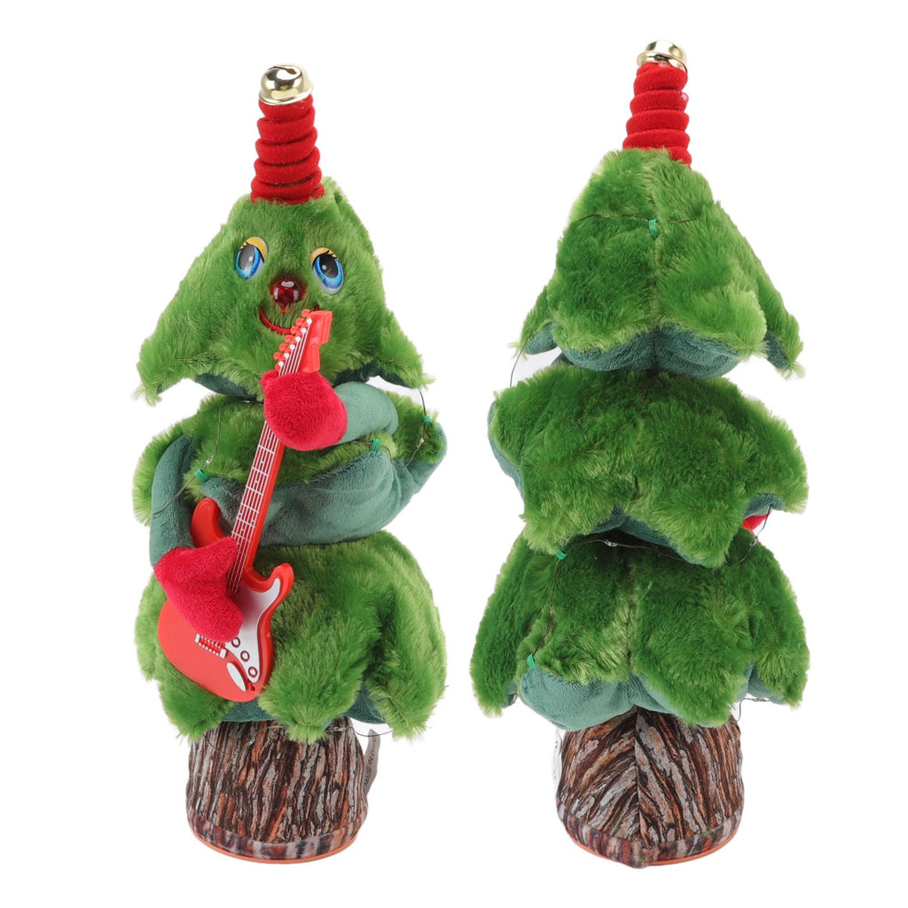 Singing Dancing Christmas Tree 8 Songs Electric Singing Xmas Tree for Christmas Tree Toys Guitar Stump Christmas Tree