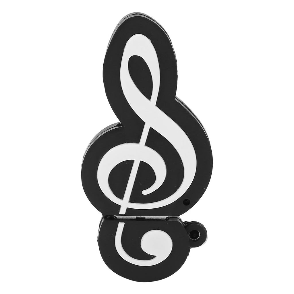 Black Note Appearance USB Flash Drive Cute Music Movie Data Transfer USB