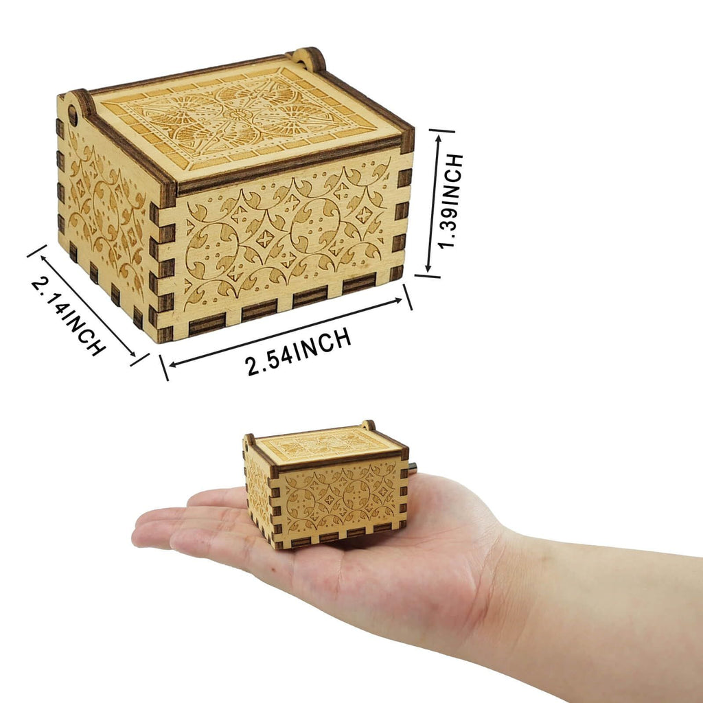 Wooden Music Boxes, Can’t Help Falling in Love Music , Gifts for Husband, Wife, Lover, Gift for Christmas, Birthday, Anniversary