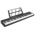 61-Key Black Electronic Digital Piano Keyboard with Built-In Speaker and Microphone