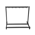 Multi Guitar Stand Guitar Rack Padded Folding Design Hold 3/5 Guitars Adjustable - 5 Guitar Stand